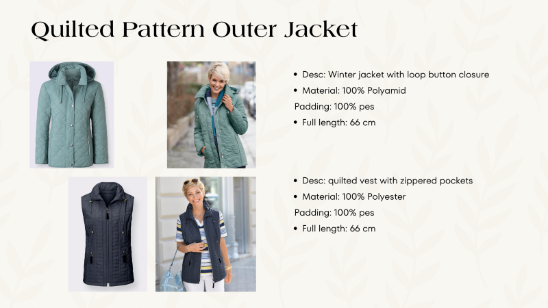 Áo khoác chần bông - Công Ty TNHH JM Infinity Việt Nam